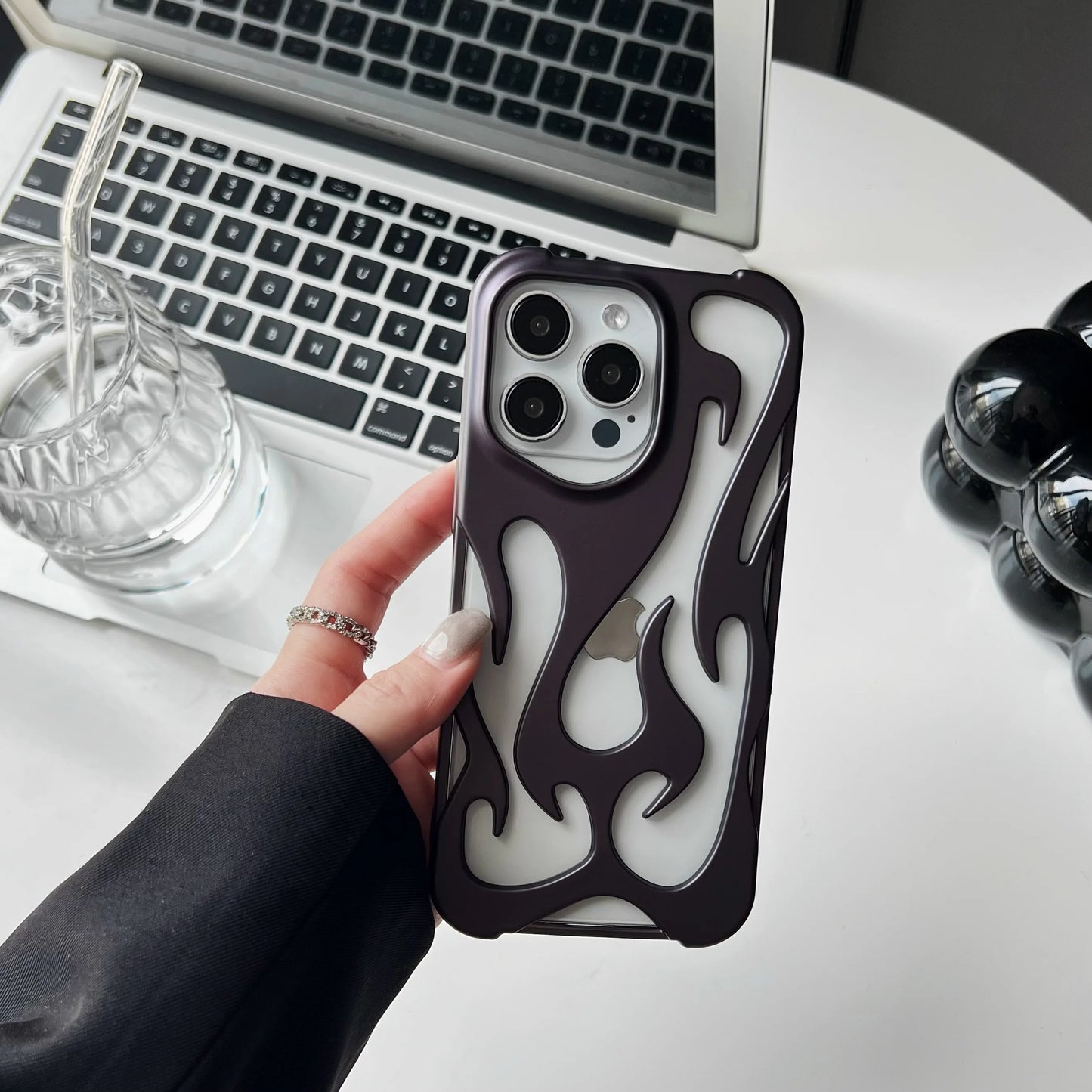 3D Flame Phone Case for iPhone