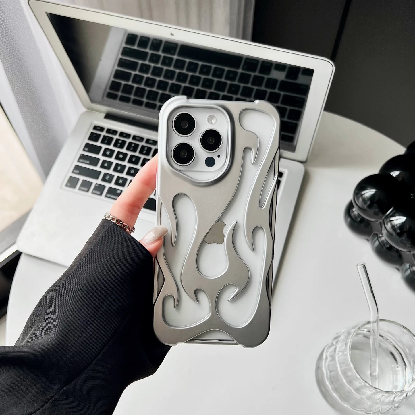 3D Flame Phone Case for iPhone